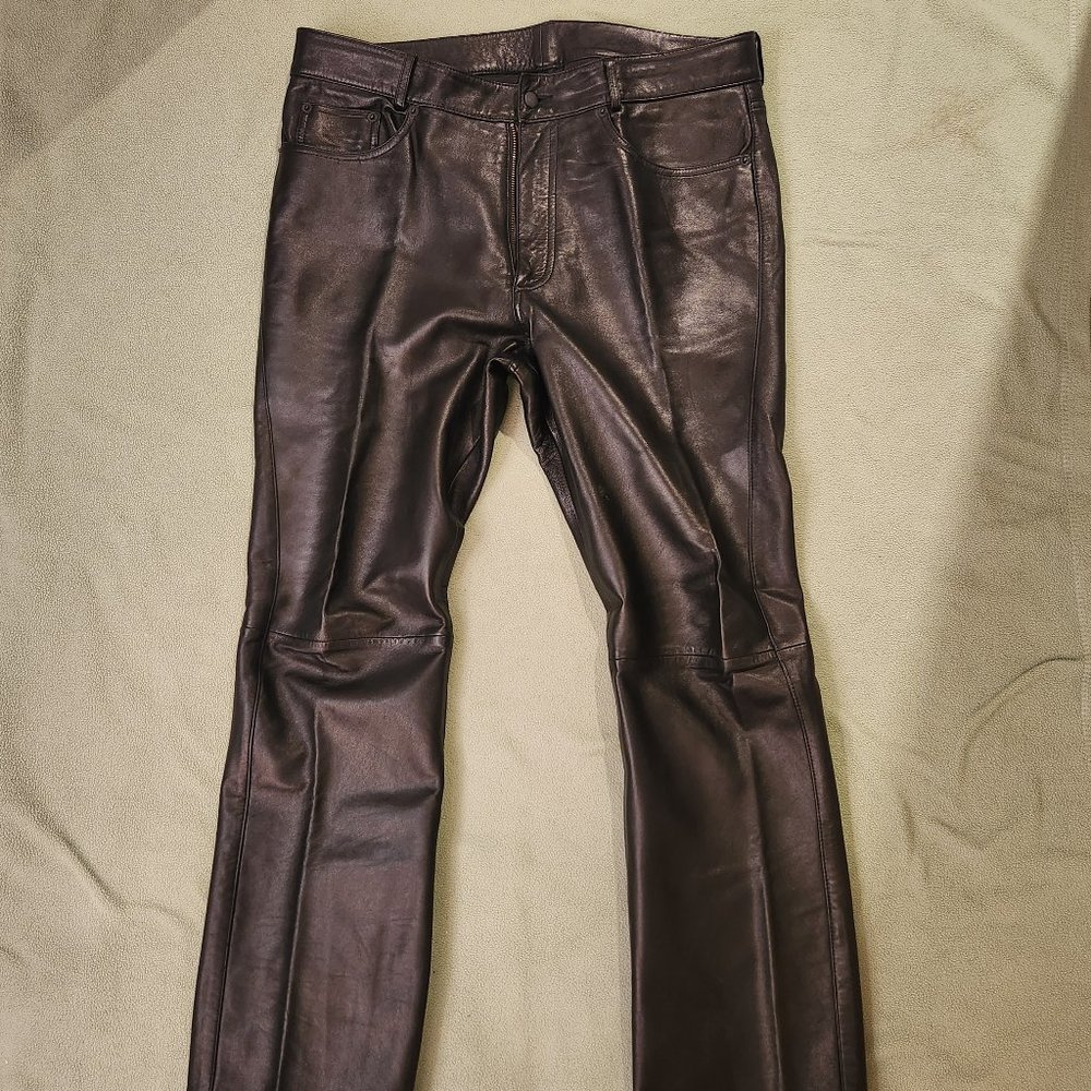 North Beach Leather Black Leather Pants